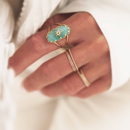 LABELLE - Bague north turquoise